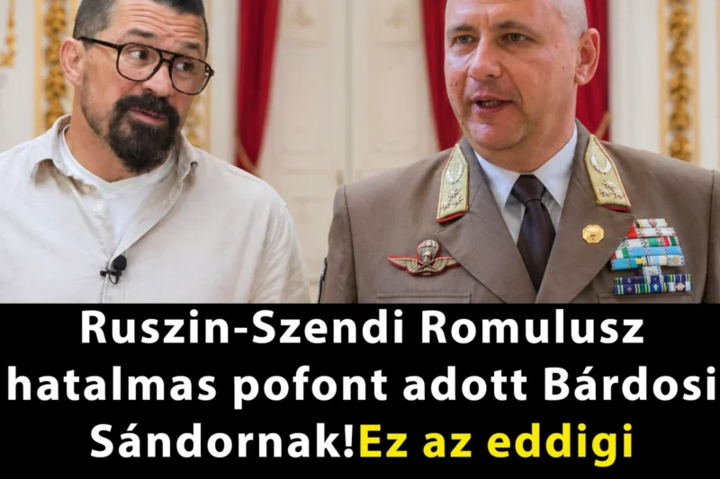 Ruszin-Szendi Romulusz hatalmas pofont adott Bárdosi Sándornak! Olyat szólt be Bárdosi Sándornak, hogy a fal adta a másikat, ez az eddigi legkeményebb kritika!