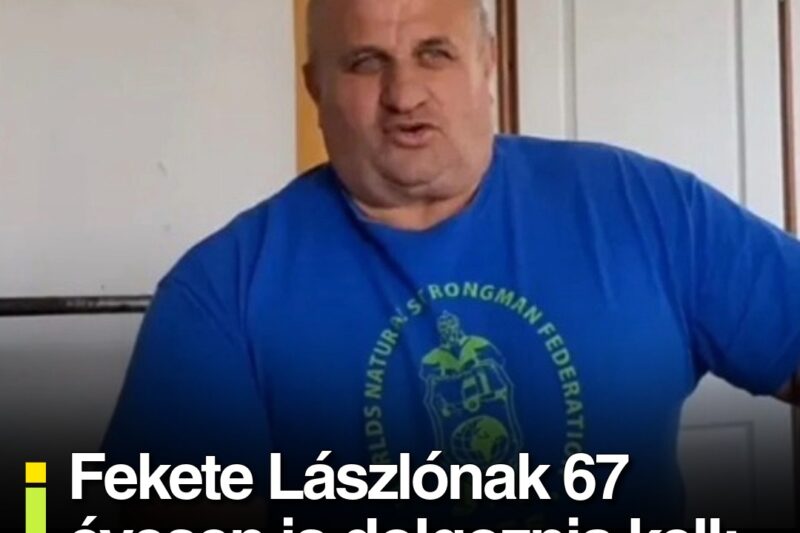 Fekete Lászlónak 67 évesen is dolgoznia kell: Egy heti kajámra elég a nyugdíjam
