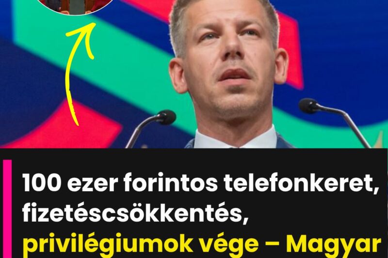 „Ha egy átlagos magyar munkavállaló nem kap 100 ezer forintos telefonkeretet, a képviselők se kapjanak” – Magyar Péter megvágja a parlamenti privilégiumokat
