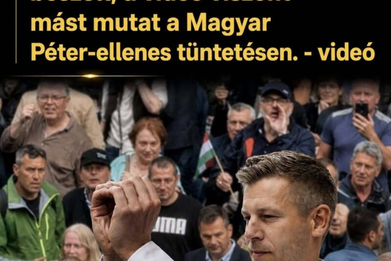 Ezt nézzétek! Az ellenzék óriási tömegről beszélt, a videó viszont mást mutat Magyar Péter-ellenes tüntetésen.