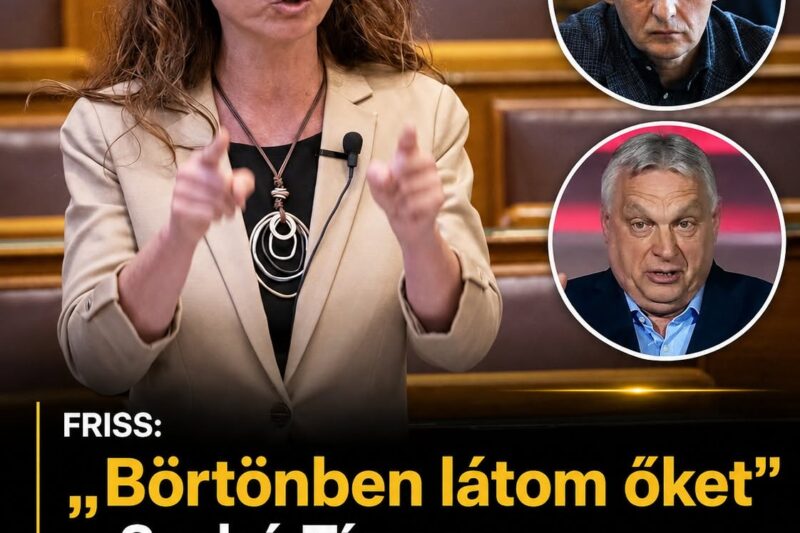 Szabó Tímea neveket is mondott, akiket börtönben látna!Orbán Viktor elszámoltatása nélkül nem lenne valódi az igazságtétel”
