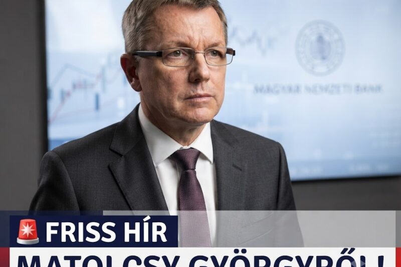🚨 FRISS HÍR MATOLCSY GYÖRGYRŐL!