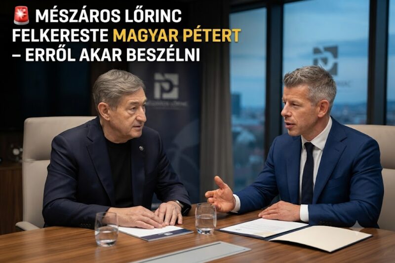 🚨 Most jött a rendkívüli hír: Mészáros Lőrinc felvette a kapcsolatot Magyar Péterrel – erről akar beszélni