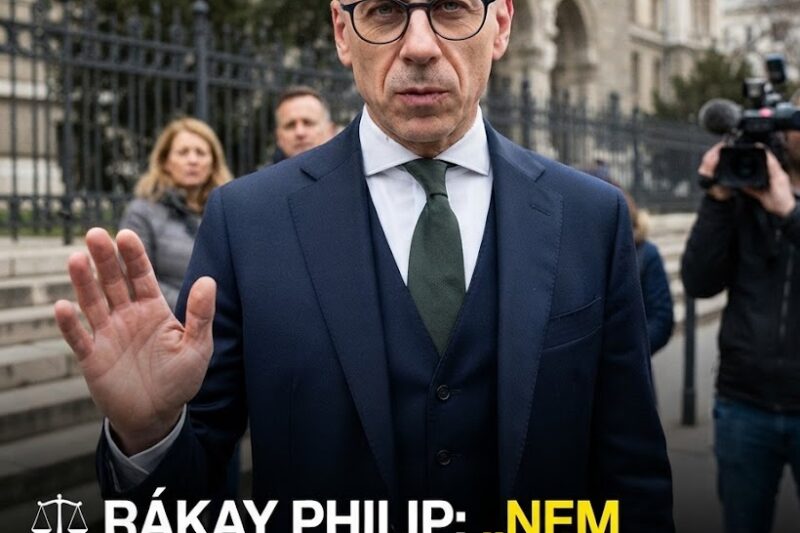 ⚖️ Rákay Philip: „Nem fogok börtönbe menni” – megszólalt a politikai viták közepette