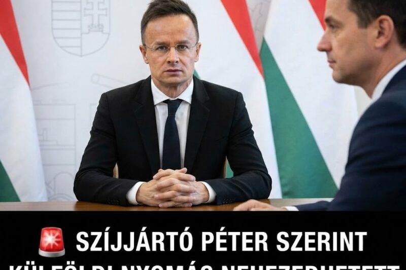 🚨 Szijjártó Péter szerint komoly külföldi nyomás nehezedett a magyar választási folyamatra